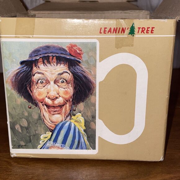 Vintage 1992 Leanin Tree Collectible Funny Coffee Mug Cup 1HR Coffee Breaks 4in - Picture 9 of 16